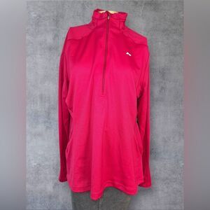 Köppen Quarter-Zip Pullover in Bold Pink – Size XL
